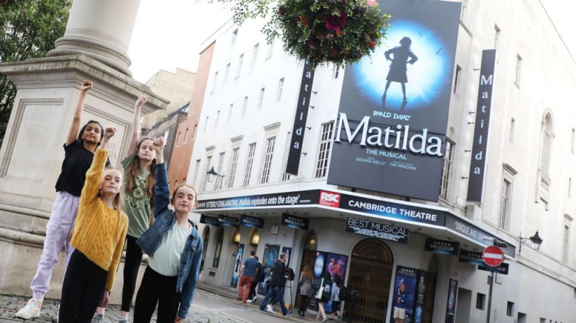 The RSC's production of Matilda is staged at London's Cambridge Theatre.