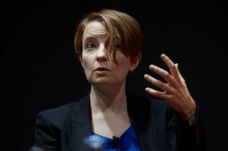 Clare Lombardelli. (Photographer: Olivia Harris/Bloomberg via Getty Images)