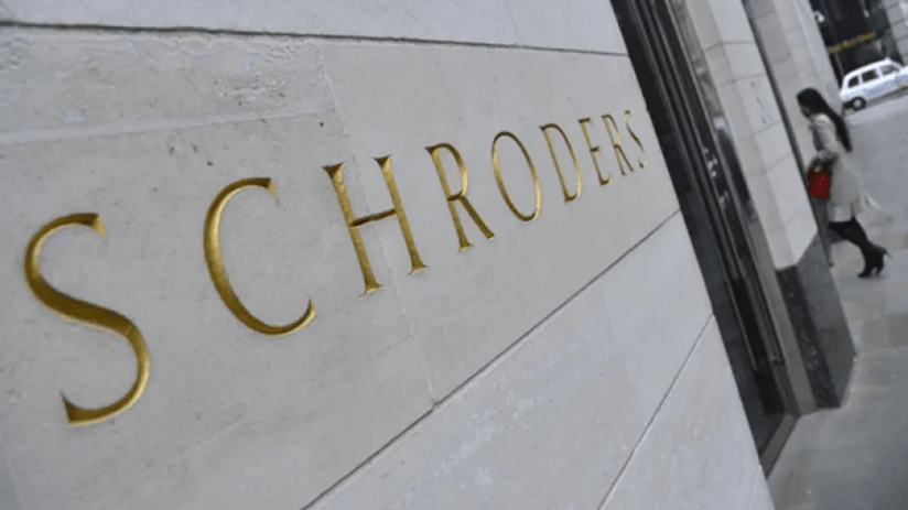 Schroders' stock price is down 25 per cent in the last five years.