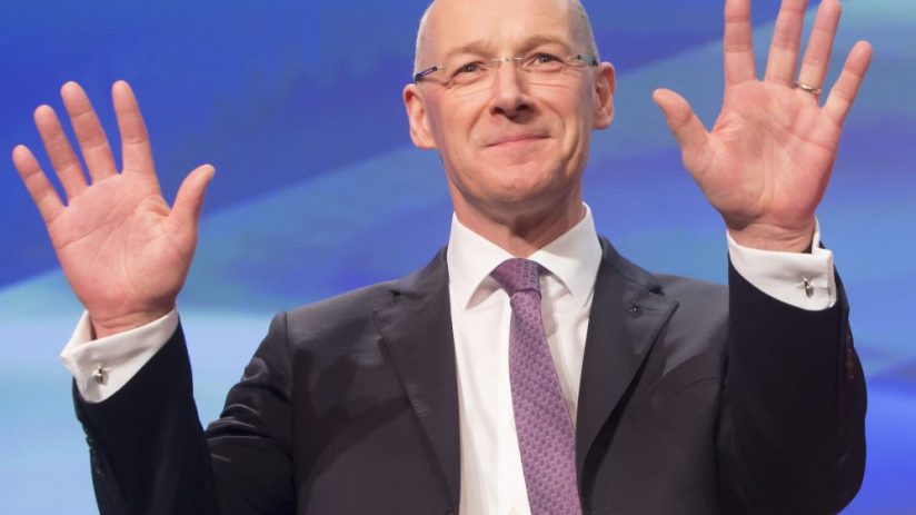 Former Scottish deputy first minister John Swinney said he was “deeply honoured” to have become the new leader of the SNP.