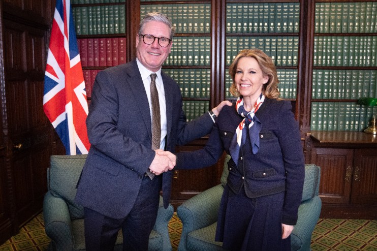 Keir Starmer (left) said he was "delighted to welcome" Natalie Elphicke (right) to the Labour Party. Photo: PA