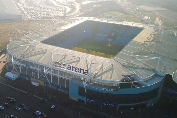 The Coventry Building Society Arena is owned by Mike Ashley.