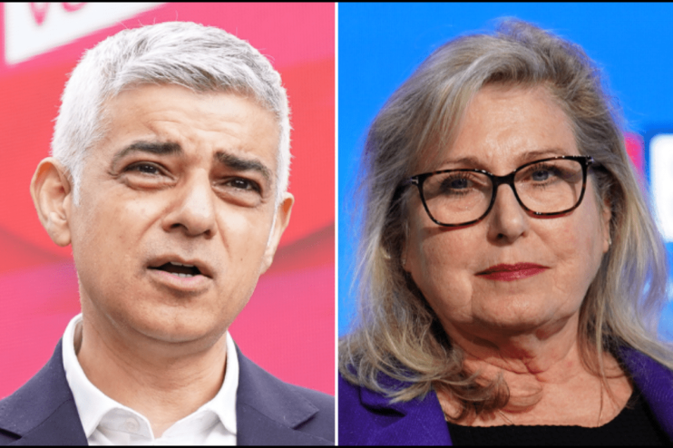 Sadiq Khan and Susan Hall