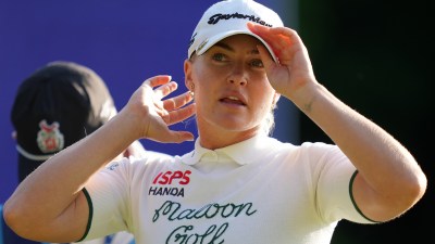 Charley Hull was three behind Hyo-Joo Kim as she finished second at the Aramco Team Series in Seoul, South Korea