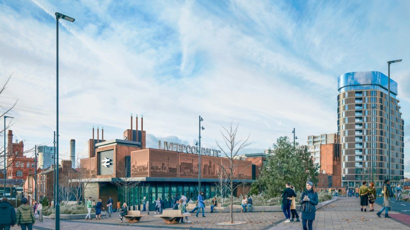 A CGI of how the planned Baltic Station in Liverpool could look.