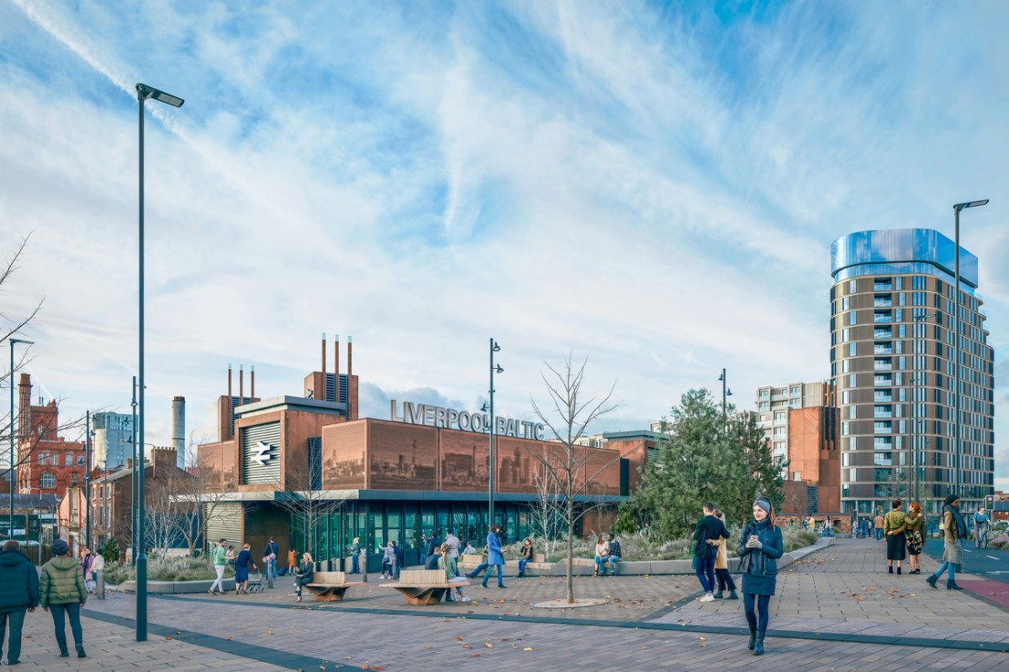 A CGI of how the planned Baltic Station in Liverpool could look.