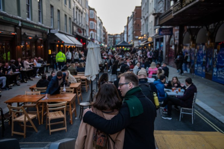 The slight improvement in confidence came as firms reported an improving sales picture.