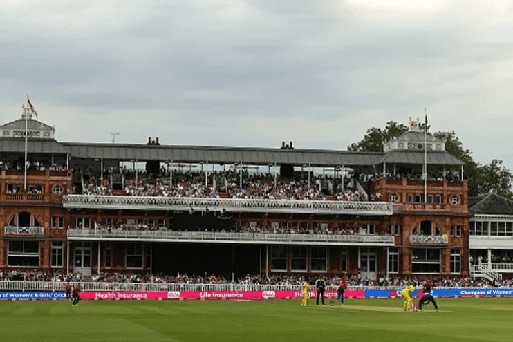 LONDON, ENGLAND - JULY 08: A general view during the Women's Ashes 3rd Vitality IT20 match between England and Australia at Lord's Cricket Ground on July 08, 2023 in London, England. (Photo by David Rogers/Getty Images)