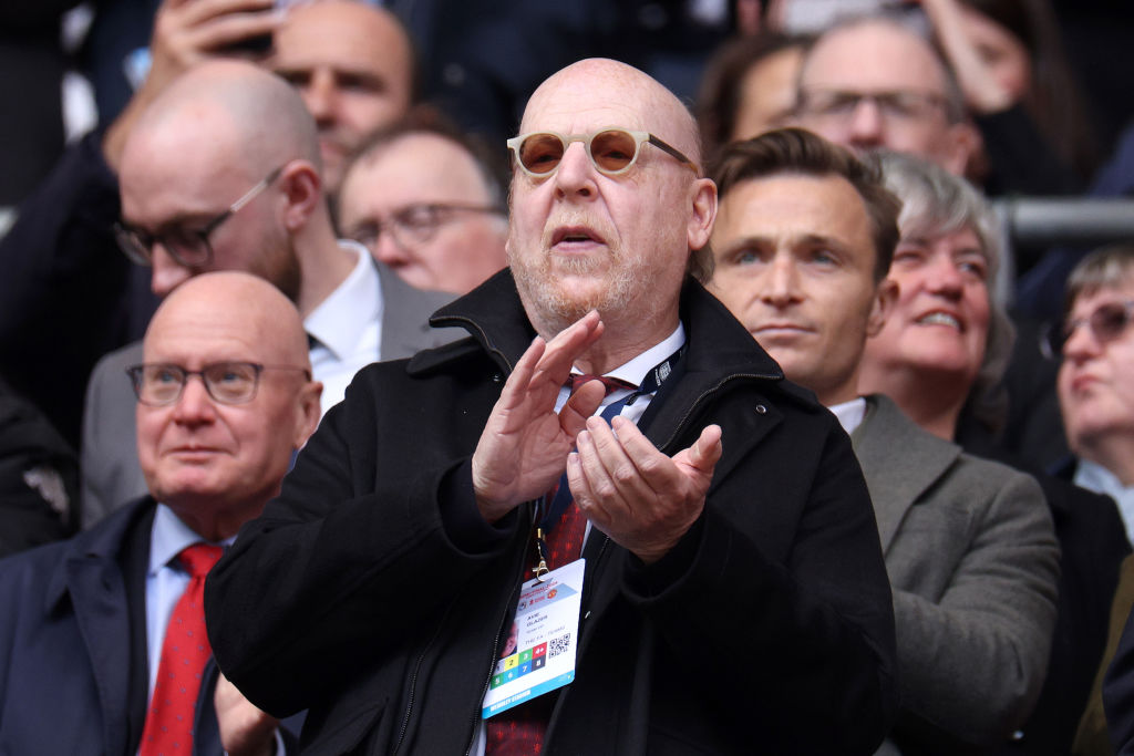 Manchester United’s majority owner Avram Glazer was present at Wembley Stadium