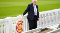Mervyn King at the famous gates of Lord's Cricket Ground. Credit: Jed Leicester/MCC