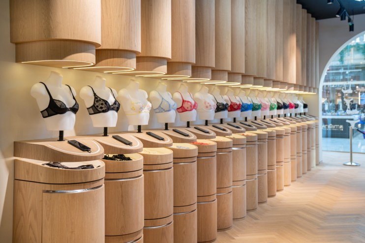 Inside Lounge's store at Westfield in London.