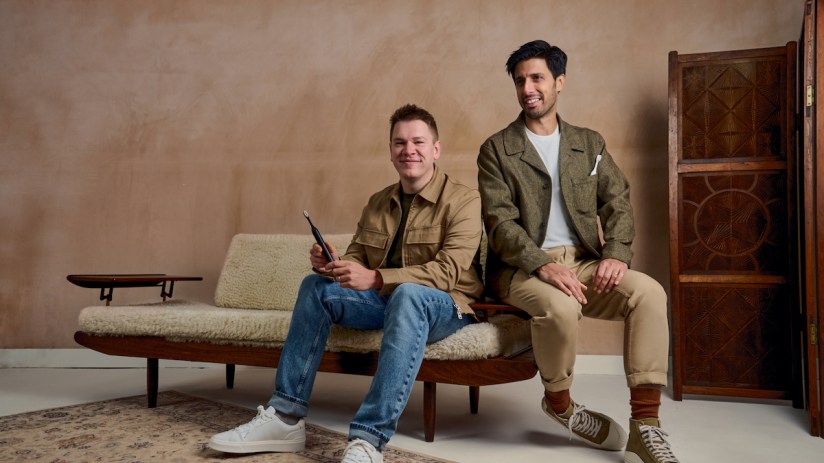 Mark Rushmore and Gyve Safavi, co-founders of sustainable electric toothbrush company SURI.