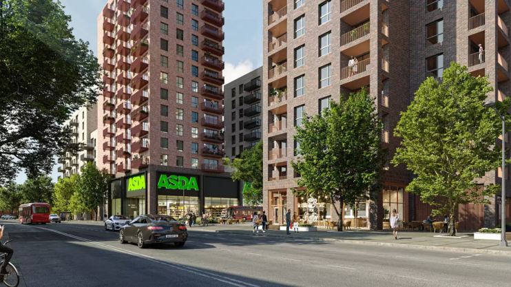 Park Royal: A CGI impression of what Asda's town centre will look like