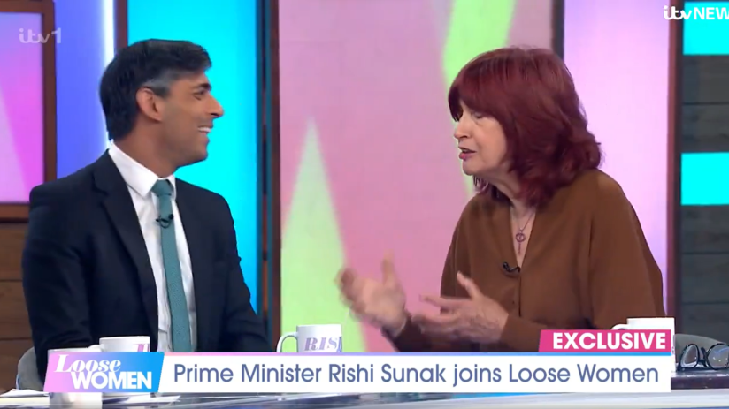 Janet Street-Porter and Rishi Sunak on ITV's Loose Women