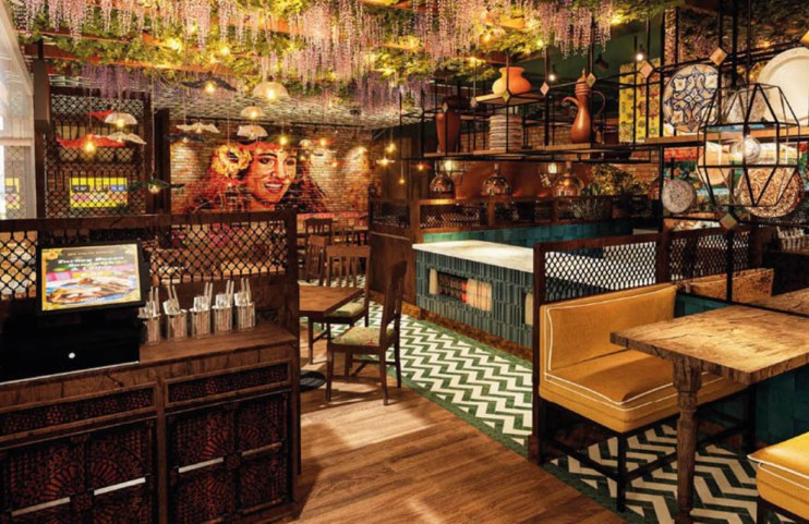 Comptoir Libanais restaurant interior.