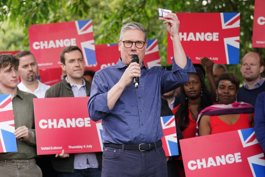 Sir Keir Starmer will seek a “mandate for economic growth” as he unveils Labour’s general election manifesto with a pledge to “be the party of wealth creation”. Photo: PA