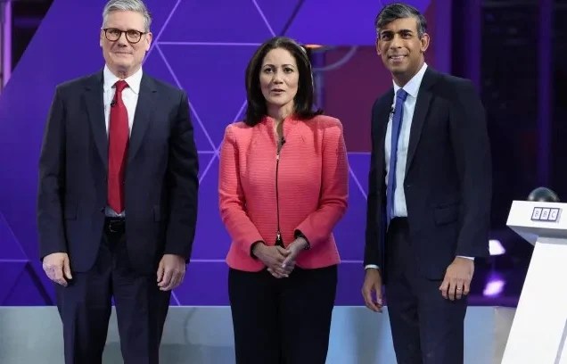 Sir Keir Starmer and Rishi Sunak were criticised during the final leaders debate of the general election by a voter who asked: “Are you two really the best we’ve got?”