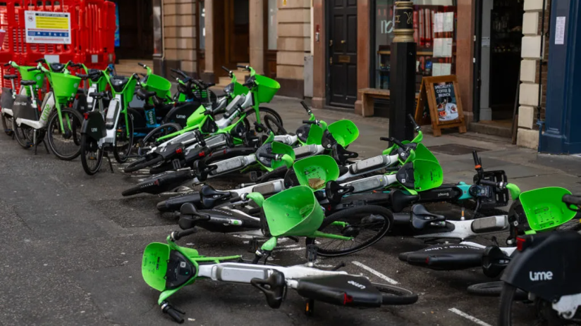 Lime and Forest bikes have been left strewn over the City, according to local councillors.