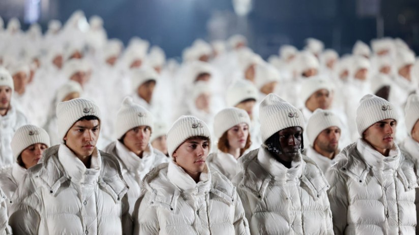 A general view of Moncler 70th anniversay performance during the Milan Fashion Week Womenswear Spring/Summer 2023 on September 24, 2022 in Milan, Italy. (Photo by Pietro S. D'Aprano/Getty Images)