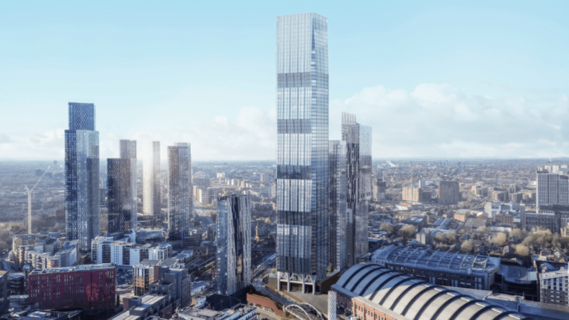 The Viadux 2 scheme in Manchester could become the largest skyscraper outside London if it's approved.