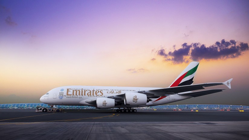 An Emirates Airbus A380