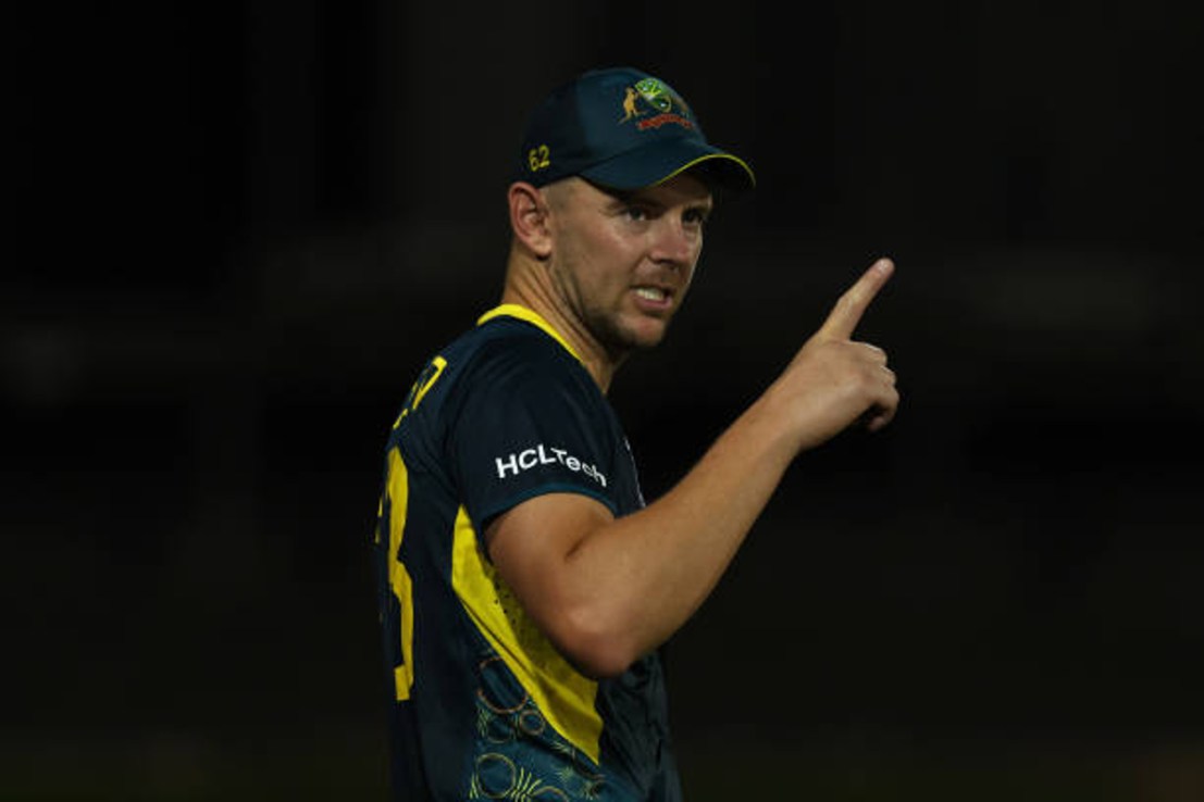 Australia fast bowler Josh Hazlewood has said it would be in his team’s “best interest” to do what they can to knock England out of the T20 Cricket World Cup.