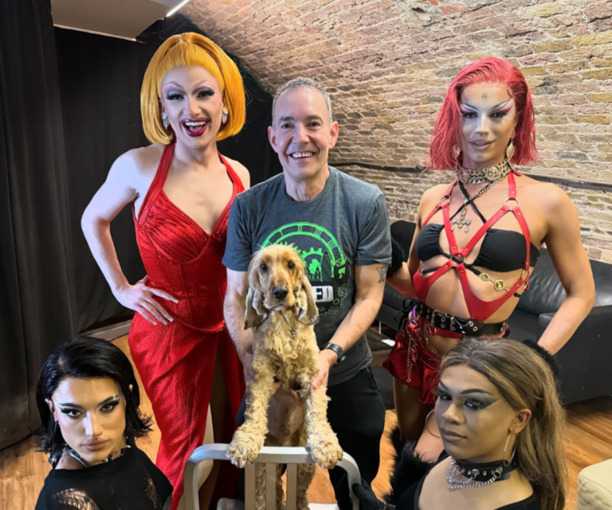 Jeremy Joseph backstage at the Heaven club