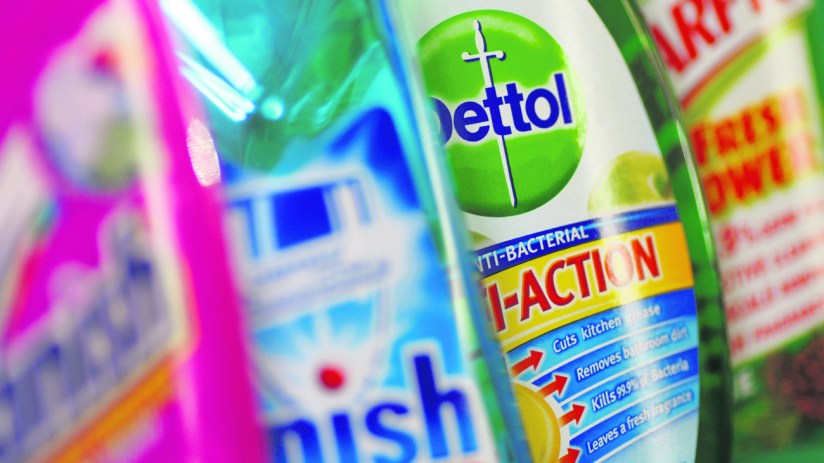 Products produced by Reckitt Benckiser; Vanish, Finish, Dettol and Harpic ( REUTERS/Stephen Hird/File Photo )
