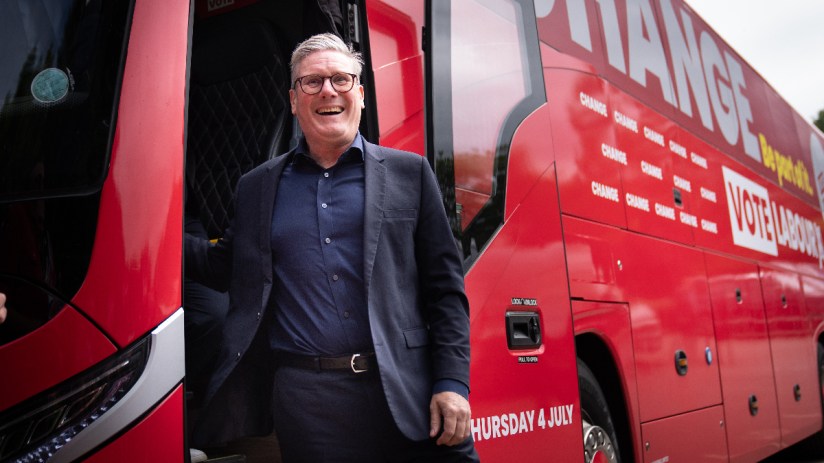 Jessica Frank-Keyes hops on the battle bus to join Labour’s campaign to tear down the Blue Wall