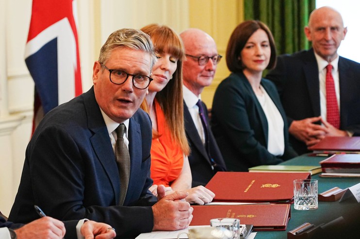 The remarks were met with loud applause by Cabinet ministers who Starmer appointed on Friday and largely mirror his shadow team before the election. Photo: Chris Eades/The Sun/PA Wire.