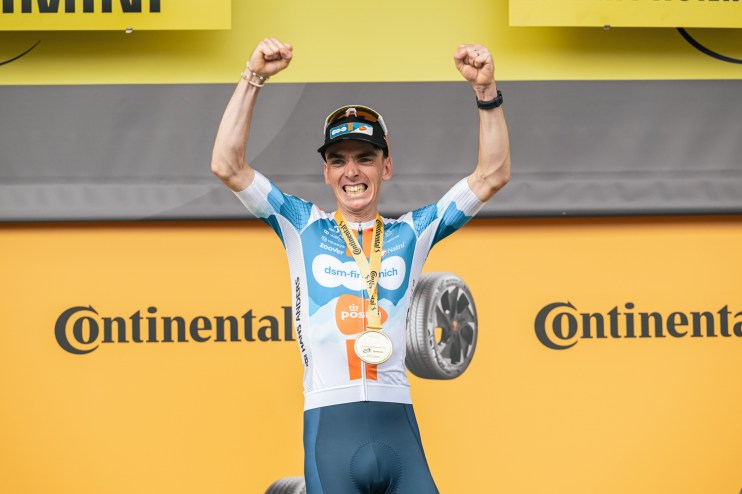 Romain Bardet won the opening stage of the Tour de France in Rimini