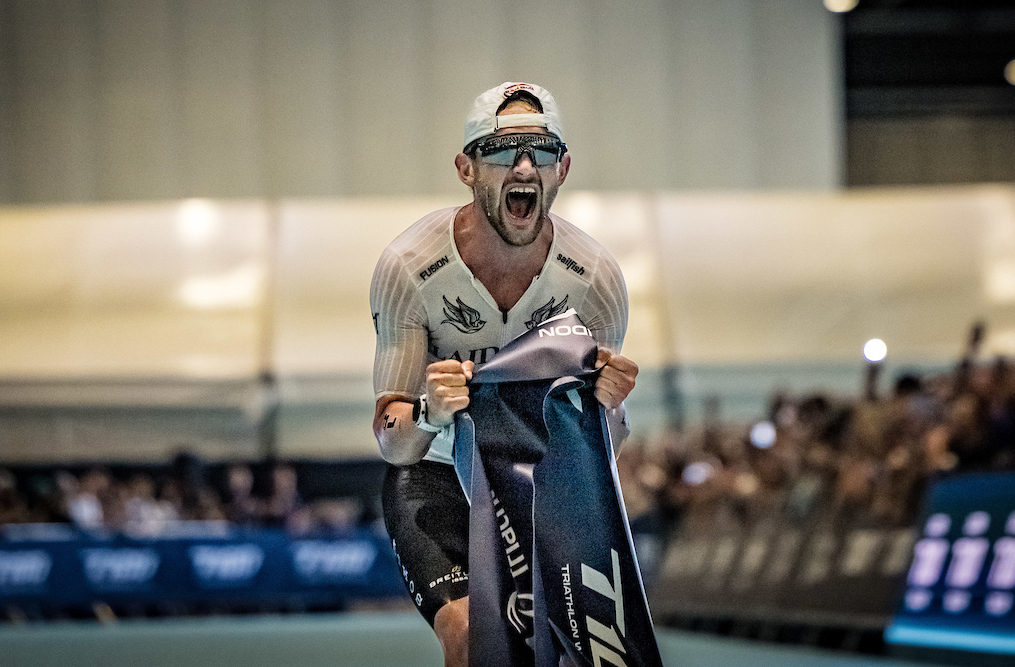 Sam Laidlow won the first ever London T100 Triathlon on Sunday