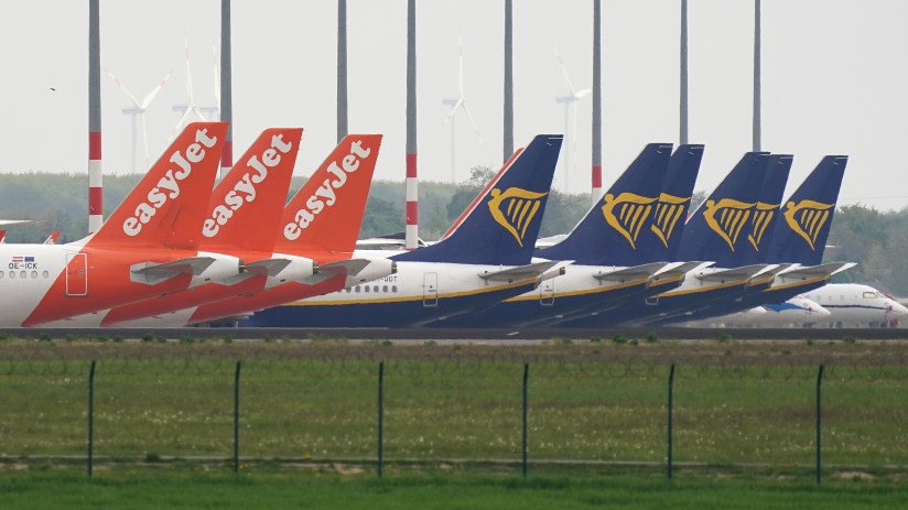 Airlines Easyjet and Ryanair