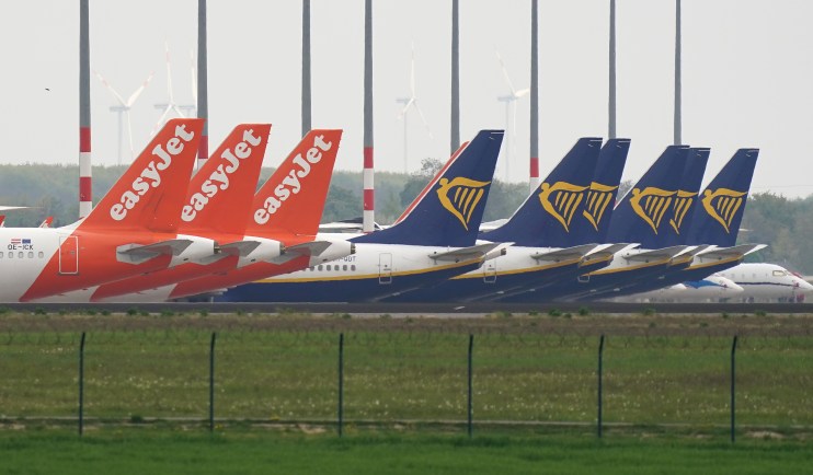 Airlines Easyjet and Ryanair