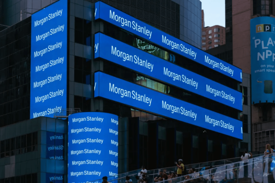 Morgan Stanley headquarters at 1585 Broadway in New York.