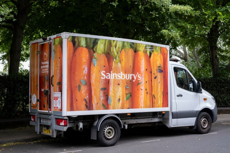 Sainsbury's delivery truck