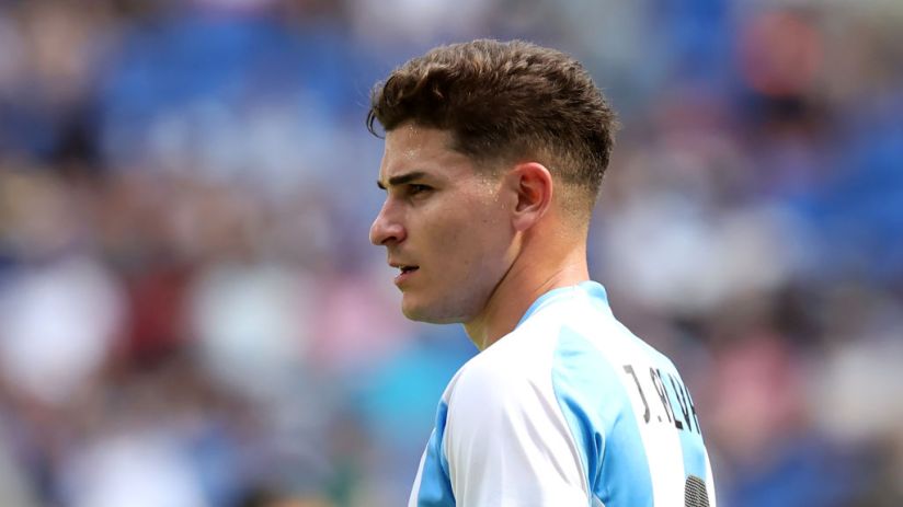 Manchester City forward Julian Alvarez is currently representing Argentina at the Paris 2024 Olympics