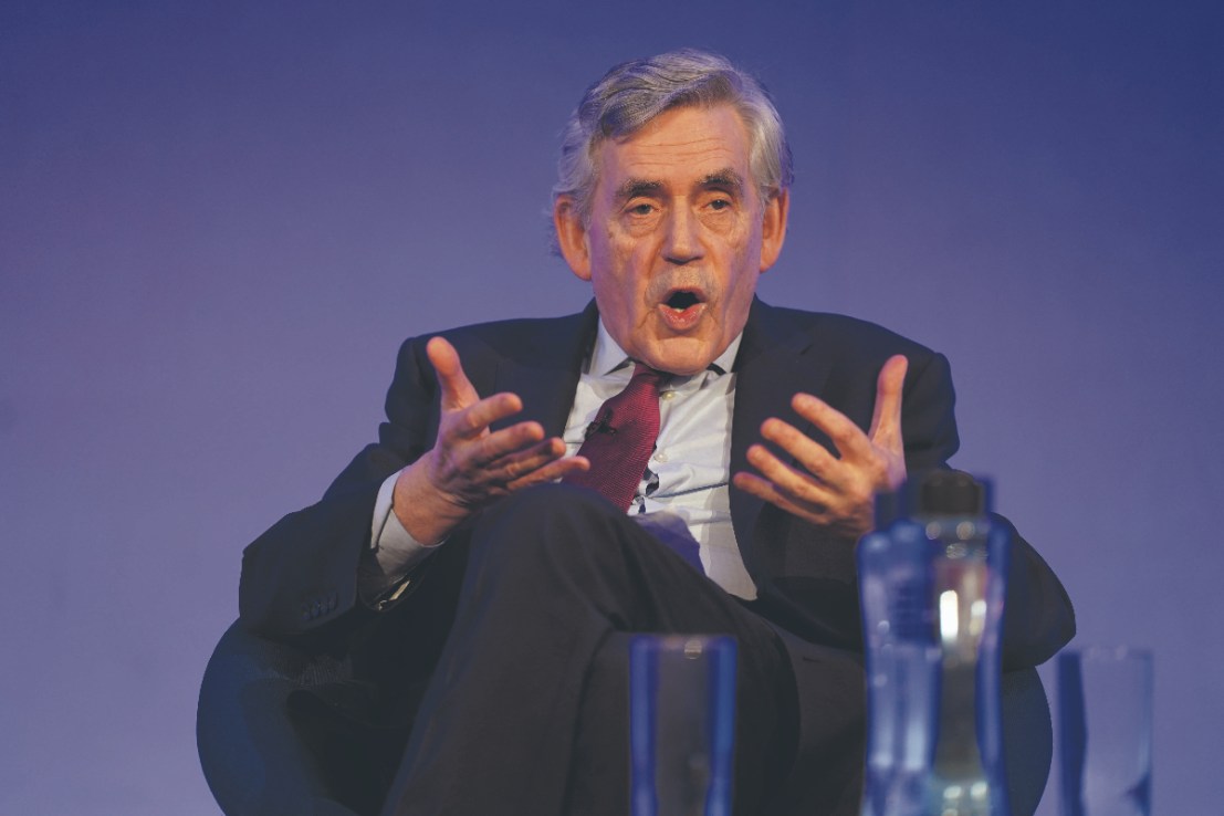 File photo dated 11/03/24 of former prime minister Gordon Brown who has been made a Member of the Order of the Companions of Honour, for Public and Charitable Services in the UK and Abroad, in the King's Birthday Honours list. Issue date: Friday June 14, 2024. PA Photo. See PA story HONOURS Main Brown. Photo credit should read: Stefan Rousseau/PA Wire