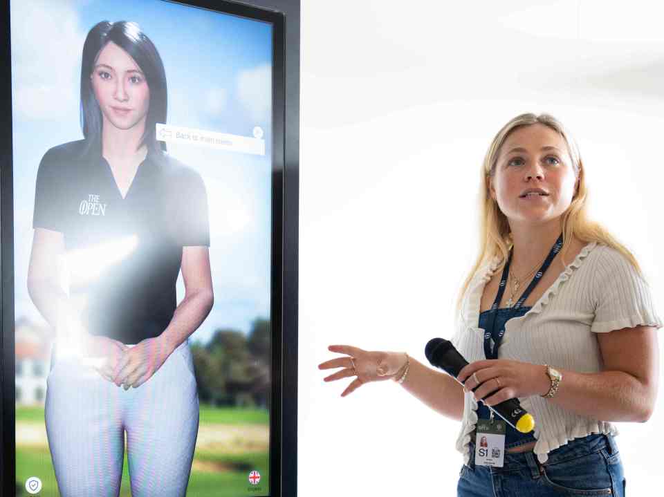 NTT showcased its AI-powered 'digital human' Lottie at the Open