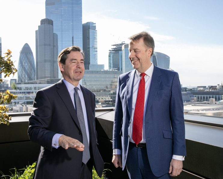 Schroders CEO Peter Harrison and Phoenix Group CEO Andy Briggs