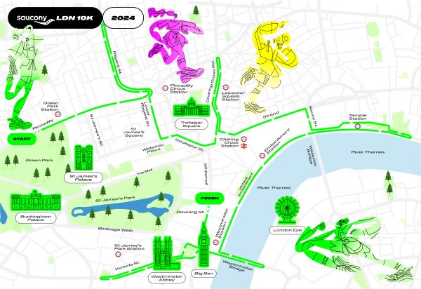 Prepare for over 17,000 runners racing through the city this weekend, as the Saucony London 10k takes over the capital 