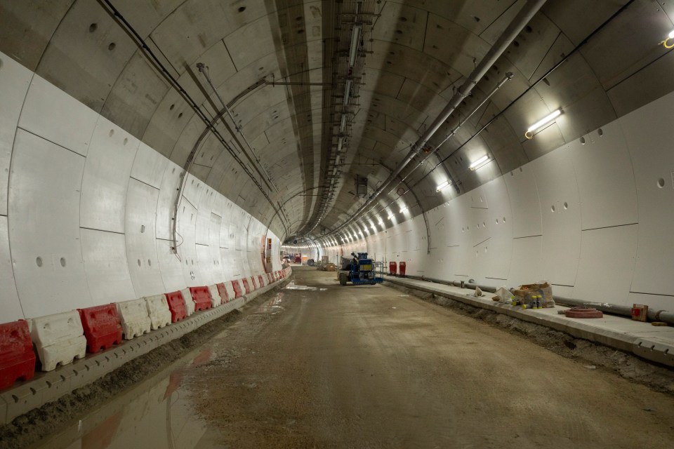 Inside of new Silvertown Tunnel