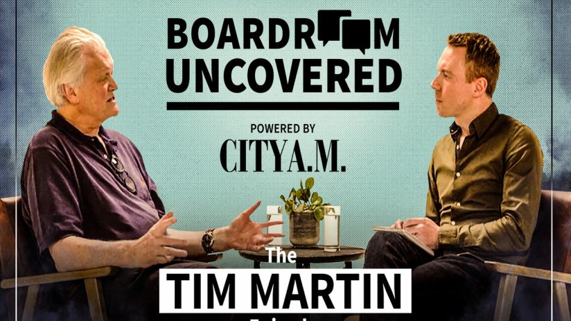 Wetherspoon boss Sir Tim Martin takes part in the latest episode of City A.M.'s interview series, Boardroom Uncovered.