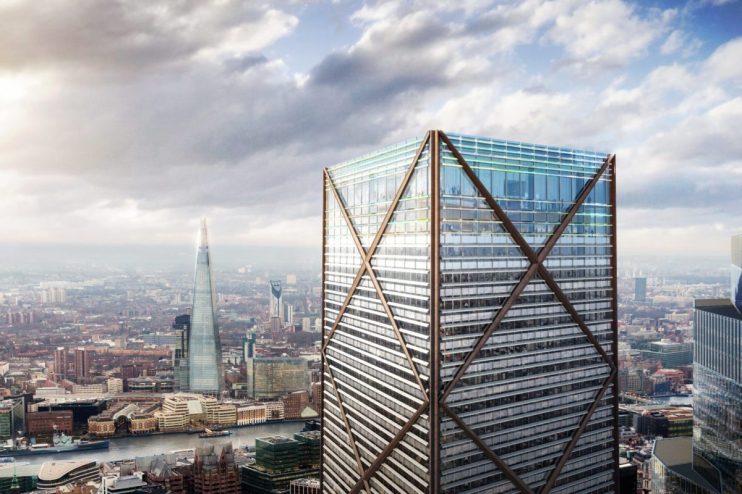 The chairman of Lloyd's of London has objected to plans for the building of a new Shard-scale skyscraper in the City of London (Visuals: DBOX)