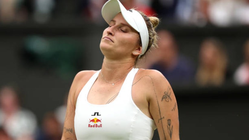 The women’s singles defending Wimbledon champion Marketa Vondrousova was beaten at the All England Club in a huge day two shock.