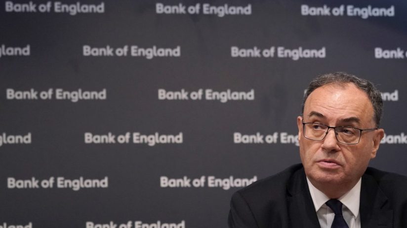 Andrew Bailey, Governor of the Bank of England, speaks during the Bank of England Monetary Policy Report press conference at the Bank of England today. Photo credit should read: Alberto Pezzali/PA Wire
