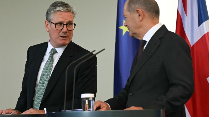 A new UK-Germany treaty will have a fresh defence agreement “at its heart”, Sir Keir Starmer has said, as he insisted there are no “plans” for a youth mobility scheme. Photo: PA