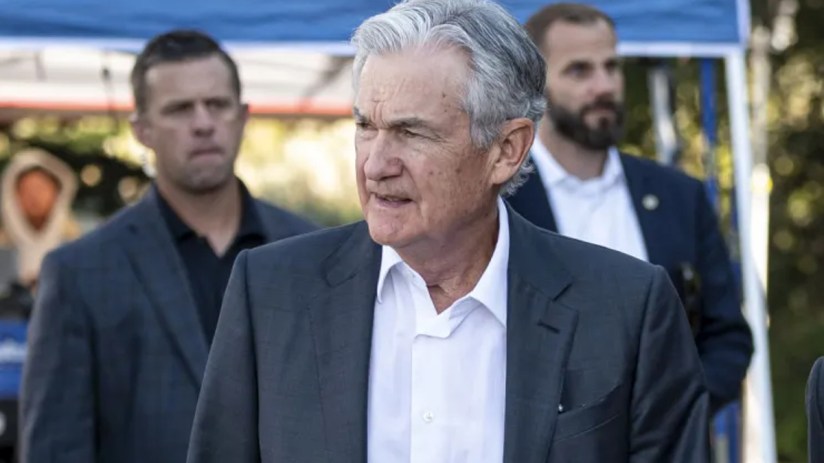 Jerome Powell, chairman of the US Federal Reserve, at last year's Jackson Hole symposium. Photographer: David Paul Morris/Bloomberg via Getty Images