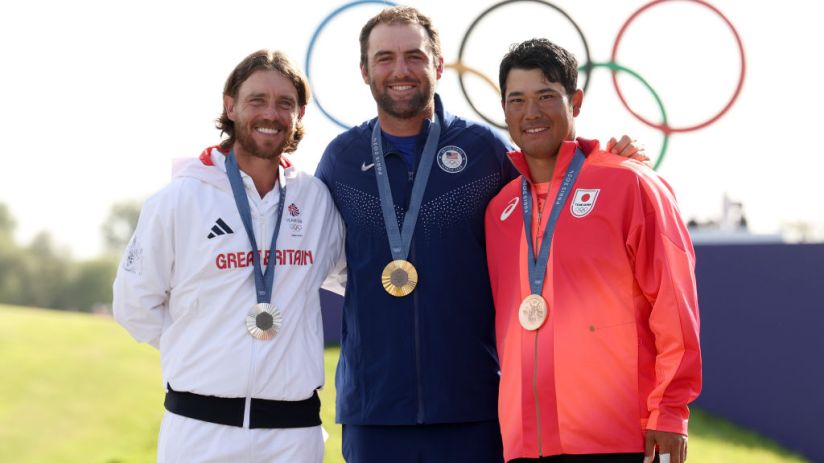Scheffler pipped Fleetwood and Matsuyama to men's golf gold at the Paris Olympics