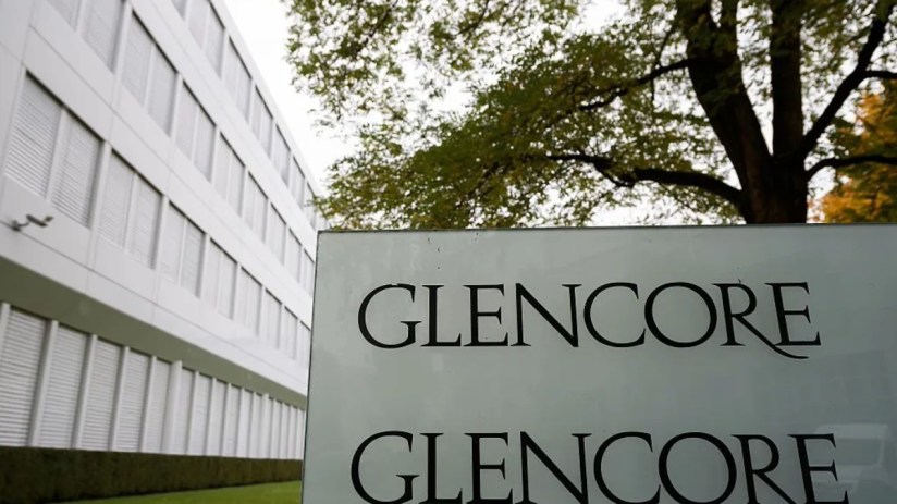 The Glencore sign outside one of its offices